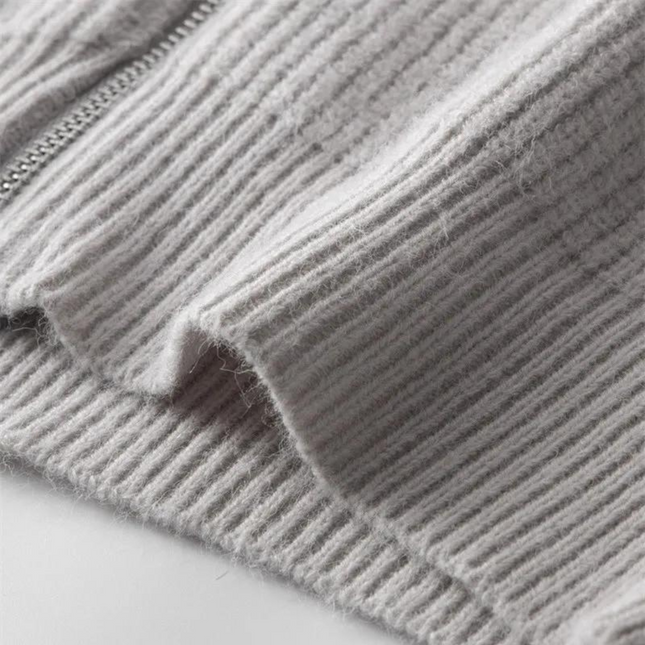 Men's Full Zip Sweater Knit