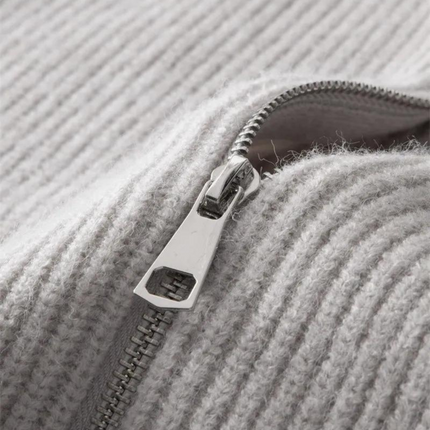 Men's Full Zip Sweater Knit