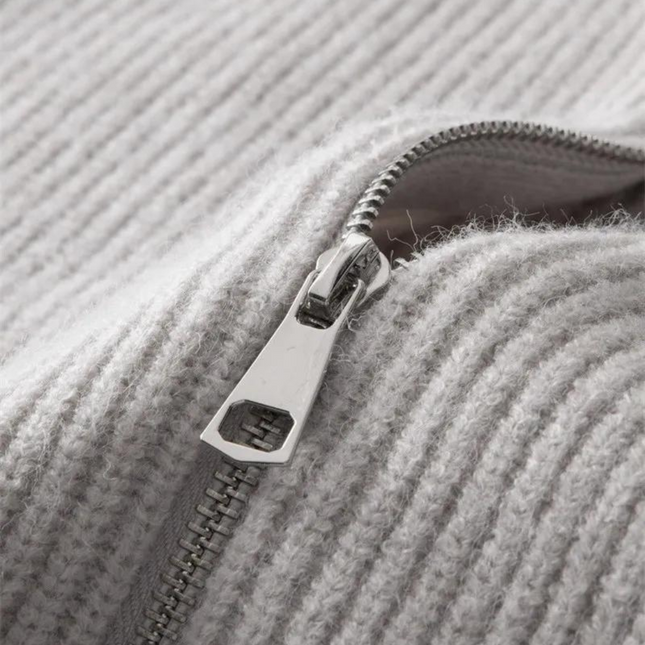 Men's Full Zip Sweater Knit