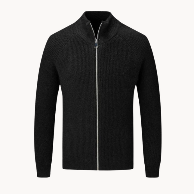 Men's Full Zip Sweater Knit