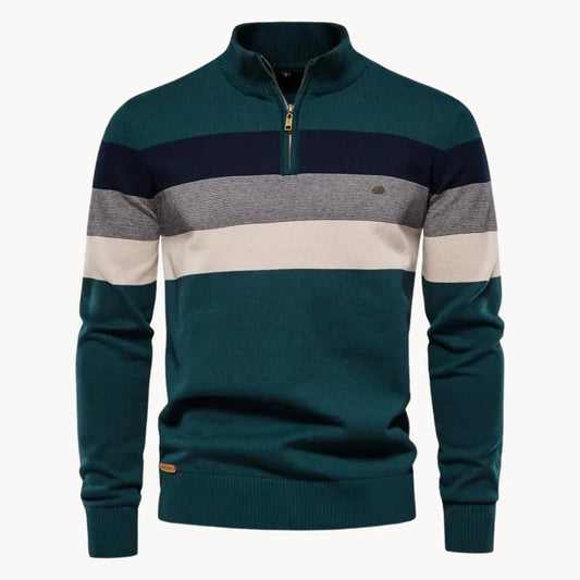 Men's Quarter-Zip Sweater Knit