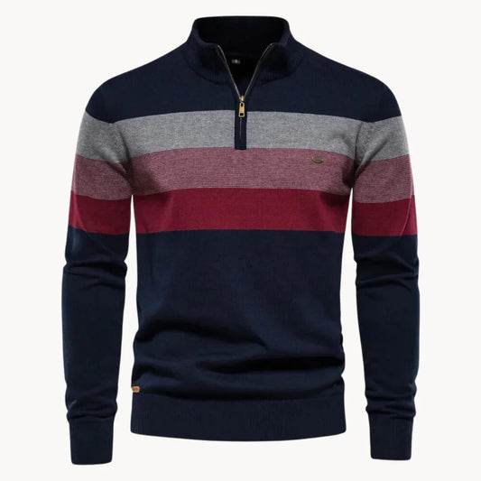 Men's Quarter-Zip Sweater Knit