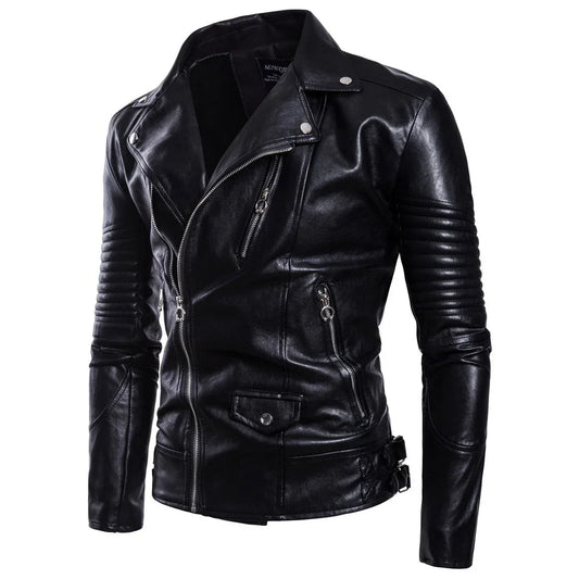 Men's Leather Jacket Stylish Design