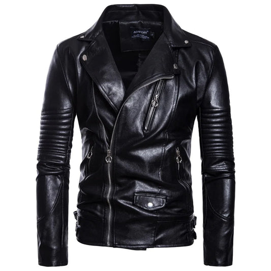 Men's Leather Jacket Stylish Design
