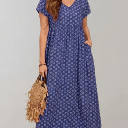 Women's Long Summer Dress - Flowy Beach Maxi Dress