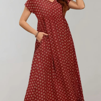 Women's Long Summer Dress - Flowy Beach Maxi Dress