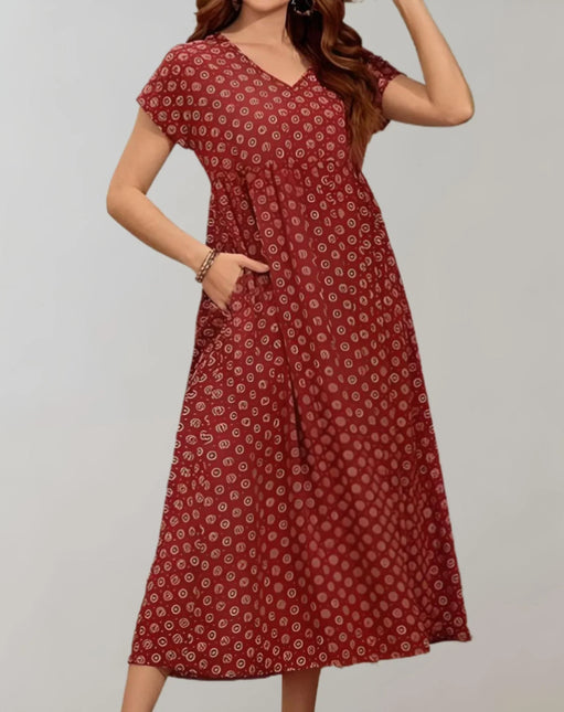 Women's Long Summer Dress - Flowy Beach Maxi Dress