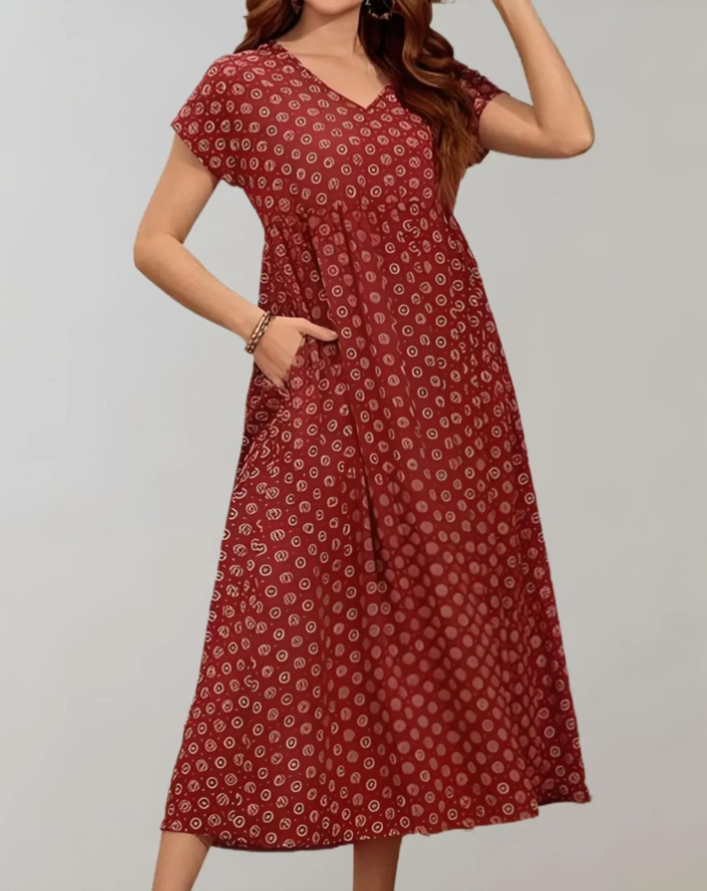 Women's Long Summer Dress - Flowy Beach Maxi Dress