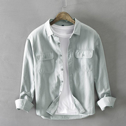 Men's Long Sleeve Casual Shirt Cotton