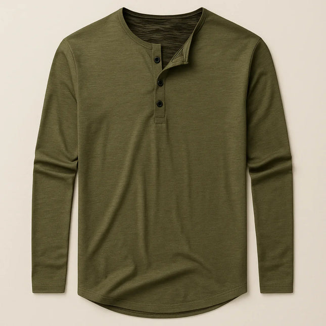 Men's Long Sleeve Cotton Polo