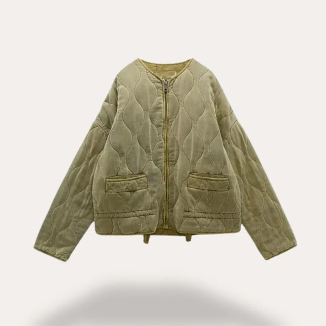 Women's Quilted Jacket Stylish Outerwear
