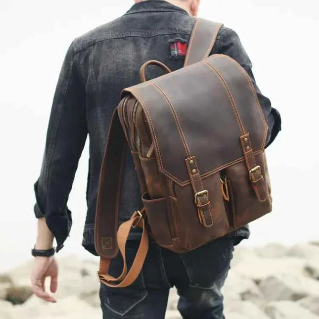 Men's Leather Rucksack Timeless Design