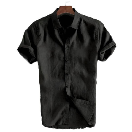 Sunset Lane Button-Down | Men’s Casual Lapel Short Sleeve Shirt - northernnomad