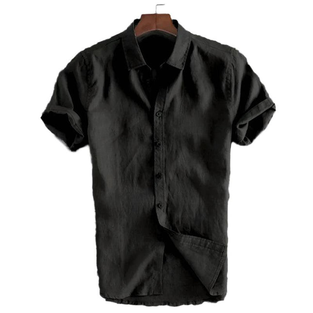 Sunset Lane Button-Down | Men’s Casual Lapel Short Sleeve Shirt - northernnomad