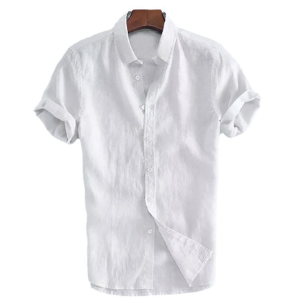 Sunset Lane Button-Down | Men’s Casual Lapel Short Sleeve Shirt - northernnomad