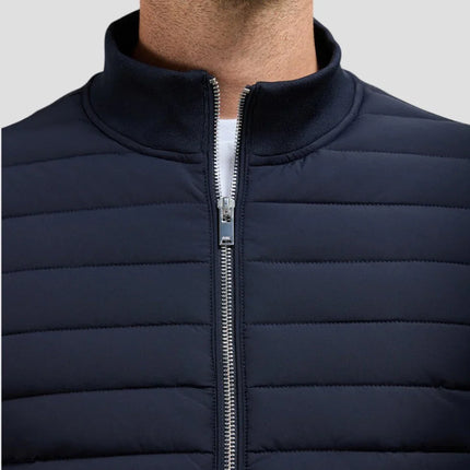Men's Hybrid Jacket Quilted With Knitted Sleeves