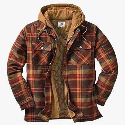 Men's Flannel Jacket High-Quality Fabric Classic Design