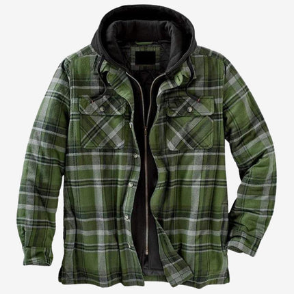 Men's Flannel Jacket High-Quality Fabric Classic Design