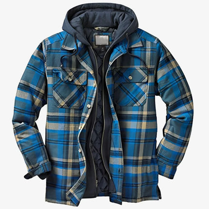Men's Flannel Jacket High-Quality Fabric Classic Design