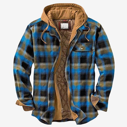 Men's Flannel Jacket High-Quality Fabric Classic Design