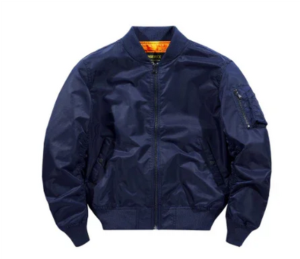 Men's Lightweight Bomber Jacket with Zipper
