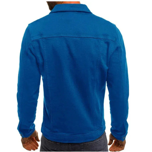 Men's Casual Denim Jacket High-Quality Cotton