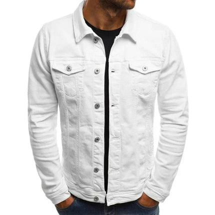 Men's Casual Denim Jacket High-Quality Cotton