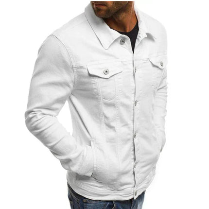Men's Casual Denim Jacket High-Quality Cotton