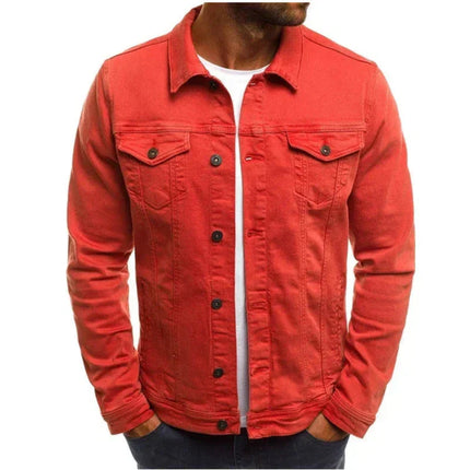 Men's Casual Denim Jacket High-Quality Cotton