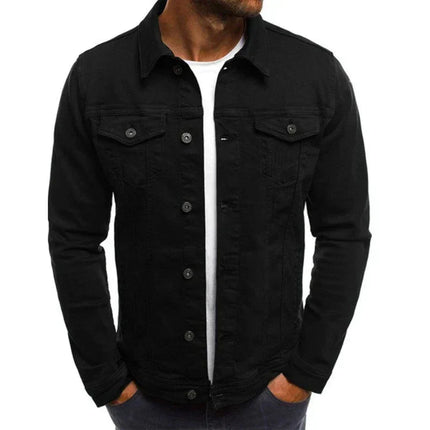 Men's Casual Denim Jacket High-Quality Cotton
