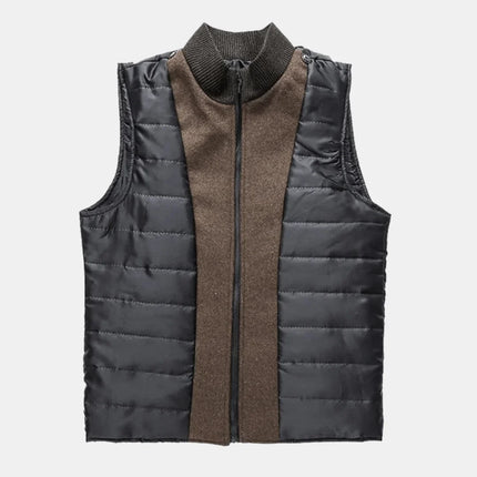 Men's Elegant High Neck Layered Coat
