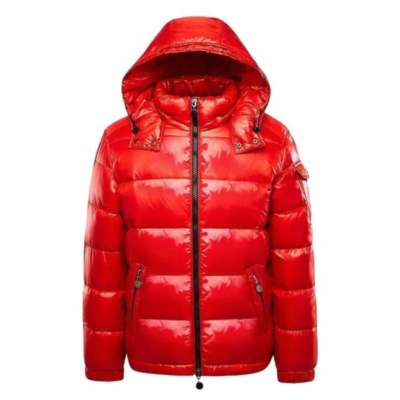 Men's Lightweight Puffer Jacket Water-Resistant Winter Outerwear