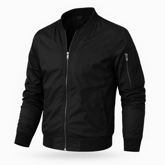 Men's Lightweight Bomber Jacket Polyester Classic Cut