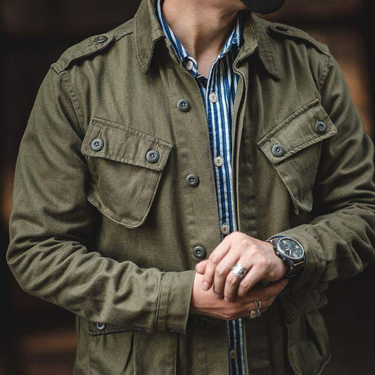 Men's Weather-Resistant Field Jacket Durable Comfort Fit