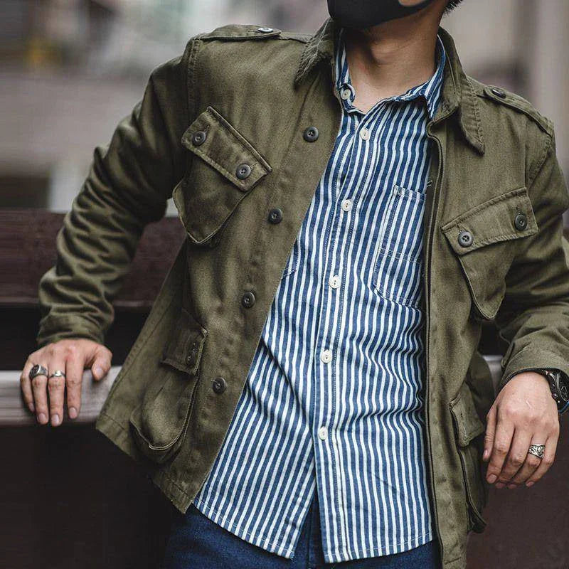 Men's Weather-Resistant Field Jacket Durable Comfort Fit