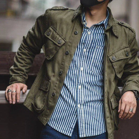 Men's Weather-Resistant Field Jacket Durable Comfort Fit