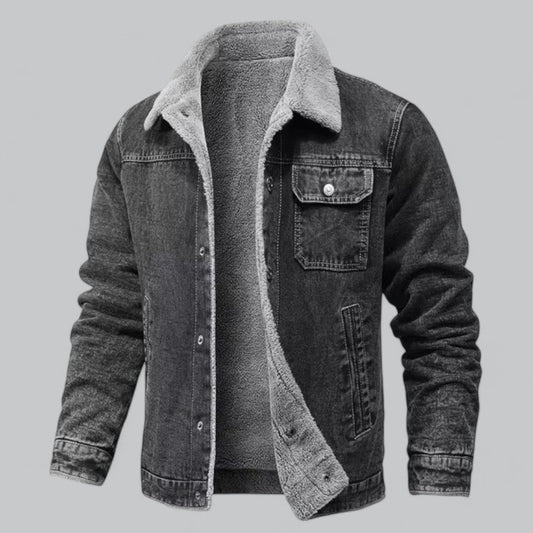 Men's Denim Jacket Fleece-Lined