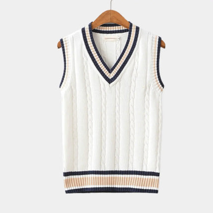 Women's Sleeveless Sweater Old Money Style