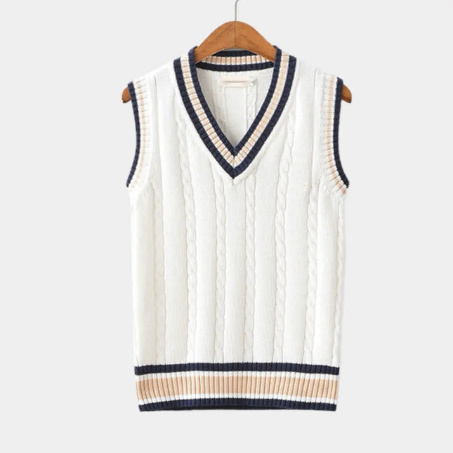 Women's Sleeveless Sweater Old Money Style