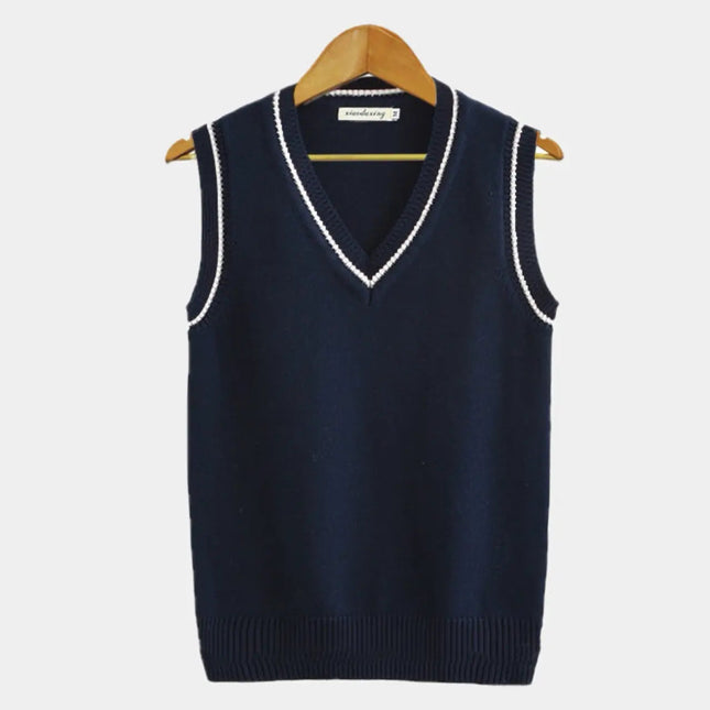 Women's Sleeveless Sweater Old Money Style