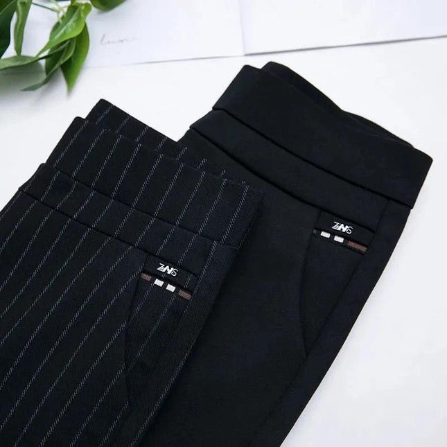 Women's High-Waisted Stretch Leggings with Faux Pocket Detail