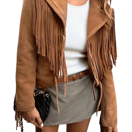 Women's Fringed Jacket Suede