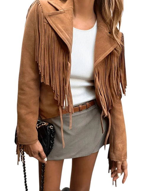 Women's Fringed Jacket Suede