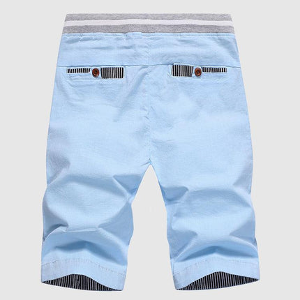 Men's Casual Shorts Drawstring Waist Knee-Length Relaxed Fit