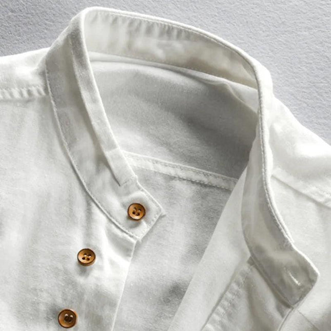 Men's Long Sleeve Standard Collar Shirt