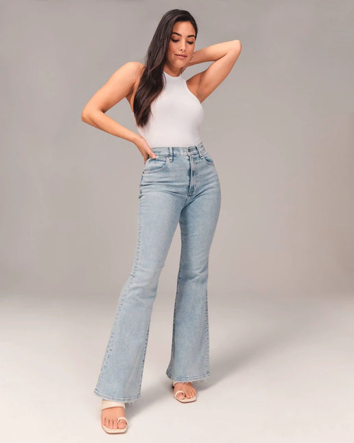 Women's High-Waist Denim Jeans Stylish