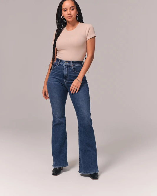 Women's High-Waist Denim Jeans Stylish