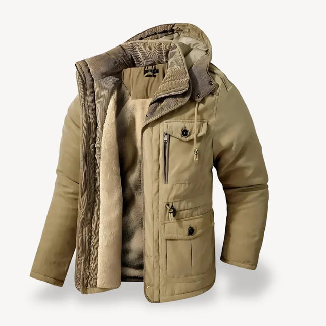 Men's Waterproof Fur-Lined Winter Parka