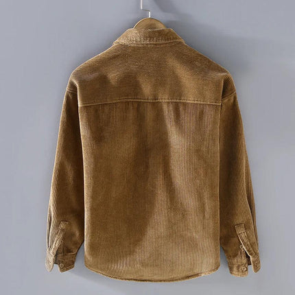 Men's Long Sleeve Corduroy Shirt Casual