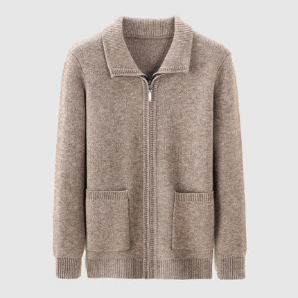 Men's Zipped Cardigan Versatile Style